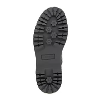 Unionbay Womens Hayden Flat Heel Combat Boots