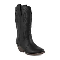 Sugar Womens Tammy Stacked Heel Cowboy Boots