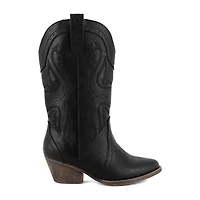 Sugar Womens Tammy Stacked Heel Cowboy Boots