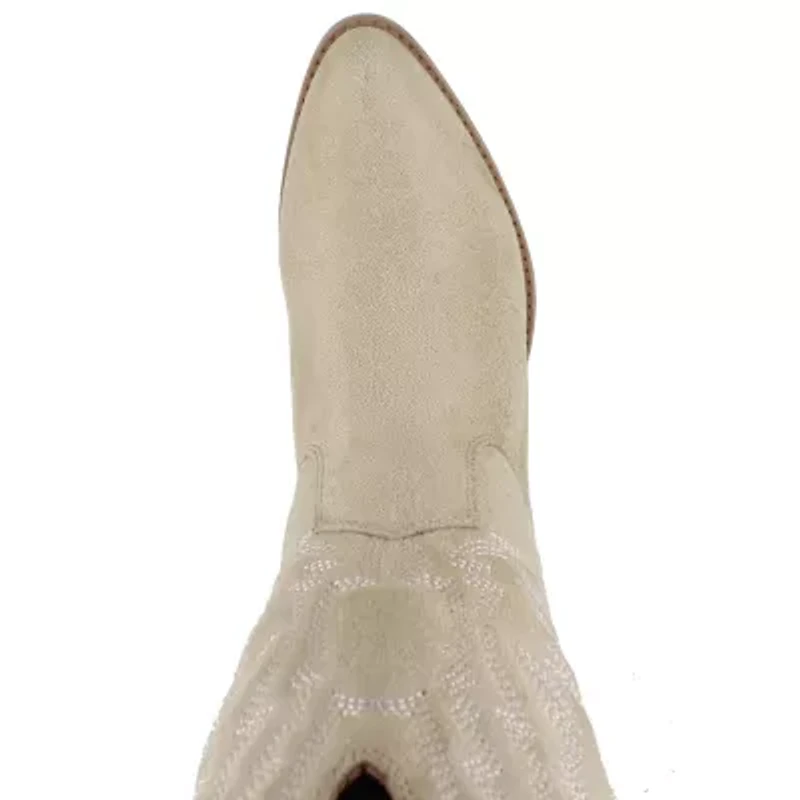 Unionbay Womens Dolly Stacked Heel Cowboy Boots