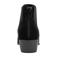Unionbay Womens Teagan Stacked Heel Booties