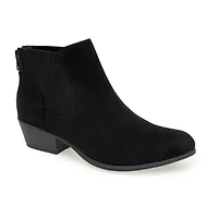 Unionbay Womens Teagan Stacked Heel Booties