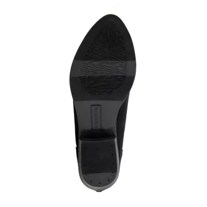 Unionbay Womens Teagan Stacked Heel Booties