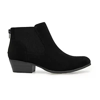 Unionbay Womens Teagan Stacked Heel Booties