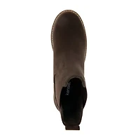 Kensie Womens Klassen Flat Heel Chelsea Boots