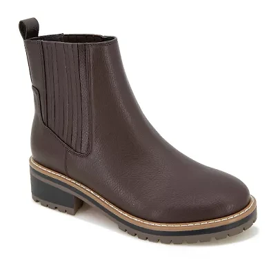 Kensie Womens Koda Flat Heel Chelsea Boots