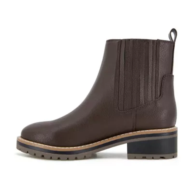 Kensie Womens Koda Flat Heel Chelsea Boots