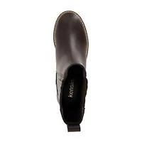 Kensie Womens Koda Flat Heel Chelsea Boots