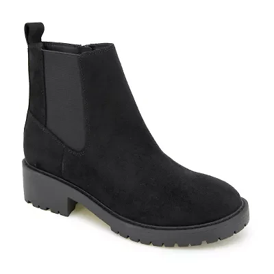 Kensie Womens Kelsey Flat Heel Chelsea Boots