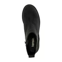 Kensie Womens Kelsey Flat Heel Chelsea Boots