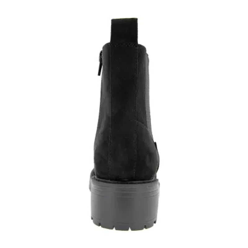 Kensie Womens Kelsey Flat Heel Chelsea Boots