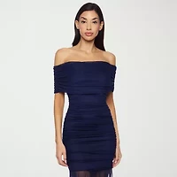 Premier Amour Womens Short Sleeve Evening Gown