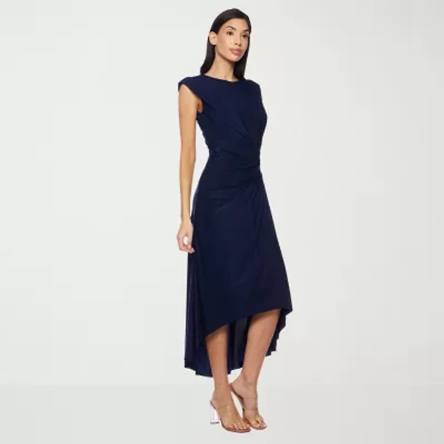 premier amour womens sleeveless floral midi fit + flare dress Premier Amour Womens Strapless Floral Midi Fit + Flare Dress