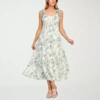 Trixxi Womens Floral Maxi Dress Juniors