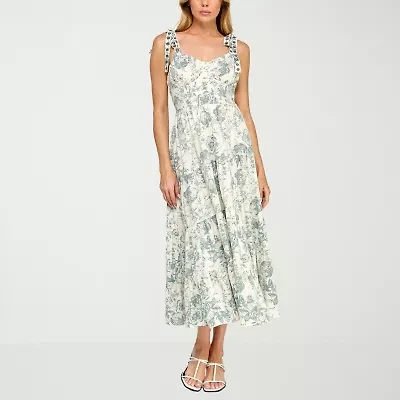 Trixxi Womens Floral Maxi Dress Juniors