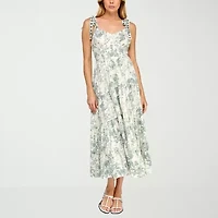 Trixxi Womens Floral Maxi Dress Juniors