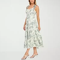 Trixxi Womens Floral Maxi Dress Juniors