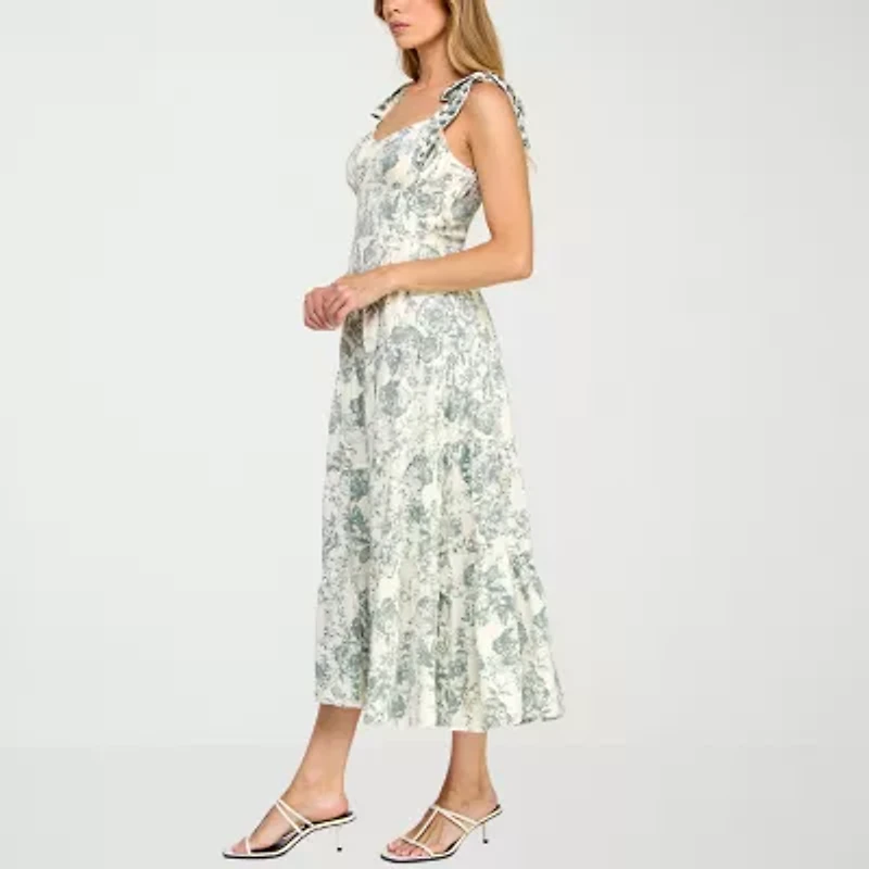 Trixxi Womens Floral Maxi Dress Juniors