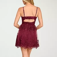 Trixxi Womens Juniors Sleeveless Fit + Flare Dress