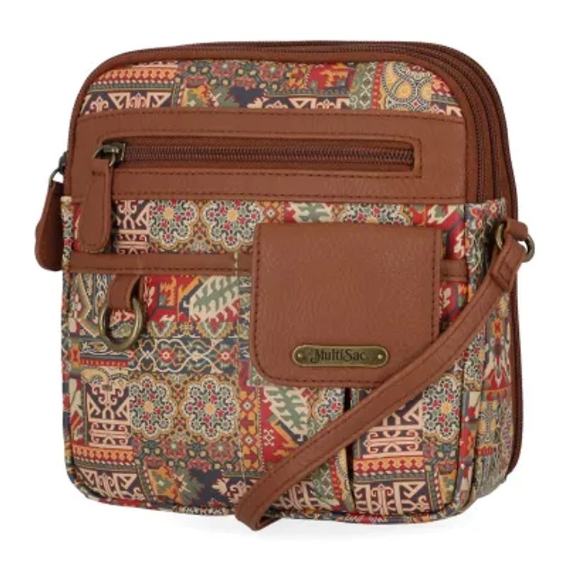 Multi Sac North South Zip Around Crossbody Bag