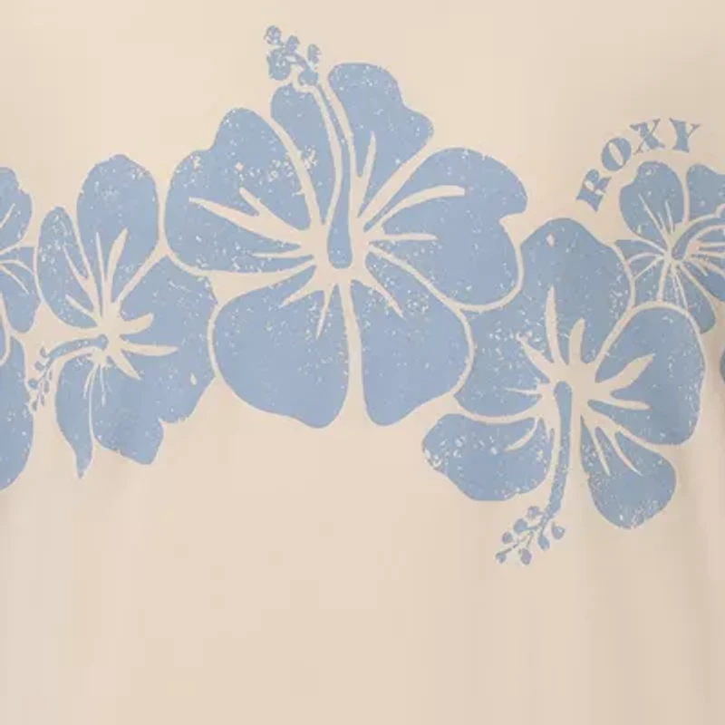 Roxy Big Kid Girls Crew Neck Short Sleeve Oversized Graphic T-Shirt