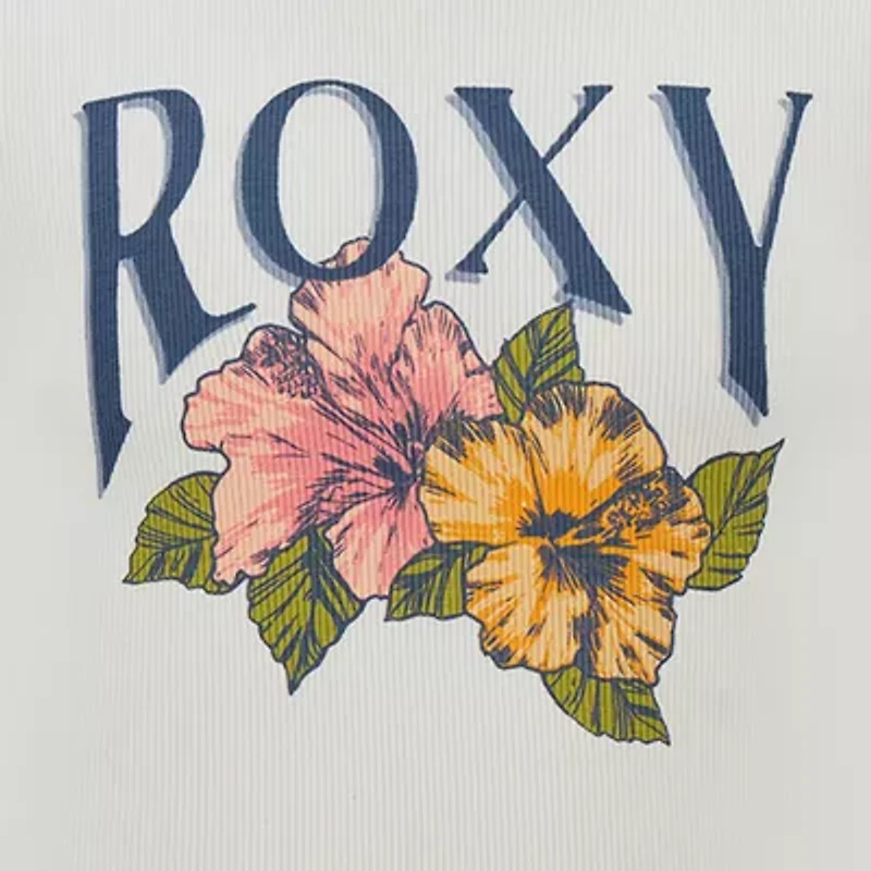 Roxy Big Kid Girls Crew Neck Short Sleeve Fitted Graphic T-Shirt