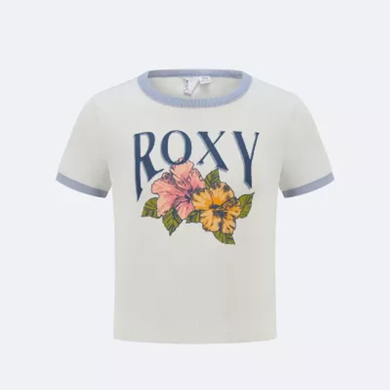 Roxy Big Kid Girls Crew Neck Short Sleeve Fitted Graphic T-Shirt