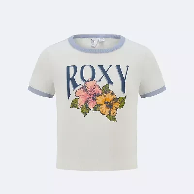 Roxy Big Kid Girls Crew Neck Short Sleeve Fitted Graphic T-Shirt