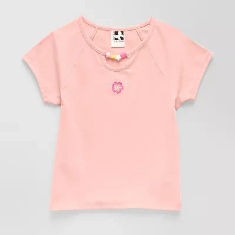 Self Esteem Big Kid Girls Round Neck Short Sleeve T-Shirt