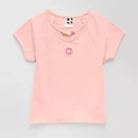 Self Esteem Big Kid Girls Round Neck Short Sleeve T-Shirt