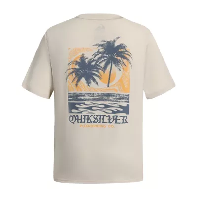 Quiksilver Big Kid Boys Crew Neck Short Sleeve Regular Fit Graphic T-Shirt