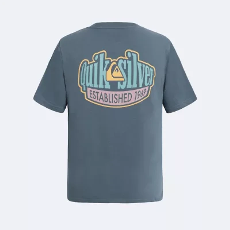 Quiksilver Big Kid Boys Crew Neck Short Sleeve Regular Fit Graphic T-Shirt