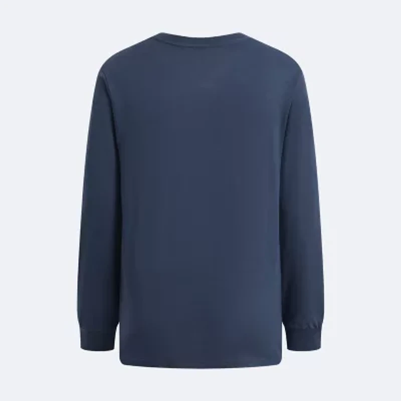 Quiksilver Big Kid Boys Crew Neck Long Sleeve Regular Fit Graphic T-Shirt