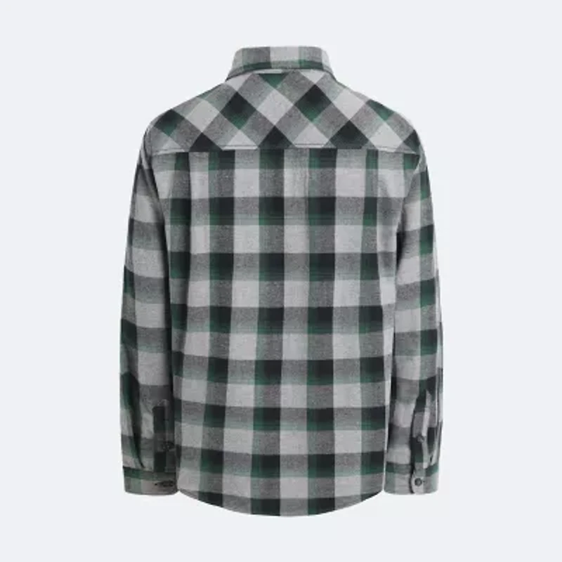 Quiksilver Big Kid Boys Long Sleeve Regular Fit Flannel Shirt