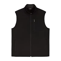IZOD Houndstooth Stripe Mens Water Resistant Midweight Fleece Vest