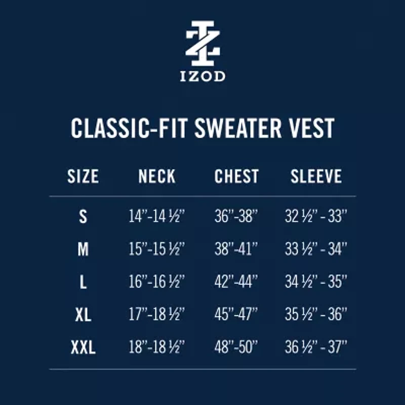 IZOD Mens Water Resistant Midweight Fleece Vest