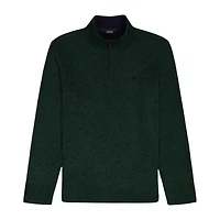 IZOD Thermasoft Sweater Fleece Mens Mock Neck Long Sleeve Quarter-Zip Pullover
