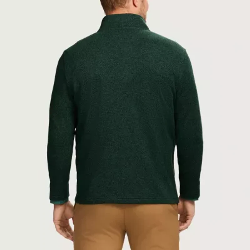 IZOD Thermasoft Sweater Fleece Mens Mock Neck Long Sleeve Quarter-Zip Pullover