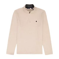 IZOD Thermasoft Sweater Fleece Mens Mock Neck Long Sleeve Quarter-Zip Pullover