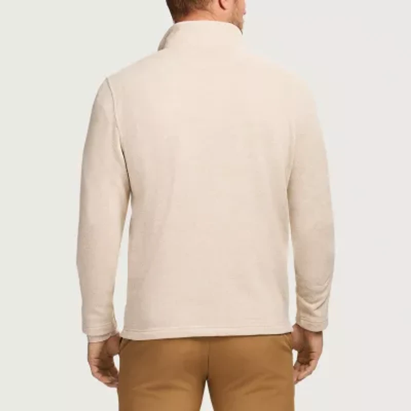 IZOD Thermasoft Sweater Fleece Mens Mock Neck Long Sleeve Quarter-Zip Pullover