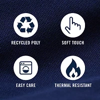 IZOD Thermasoft Sweater Fleece Mens Mock Neck Long Sleeve Quarter-Zip Pullover