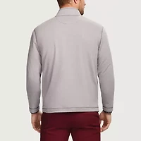 IZOD Saltwater Microfleece Mens Long Sleeve Quarter-Zip Pullover