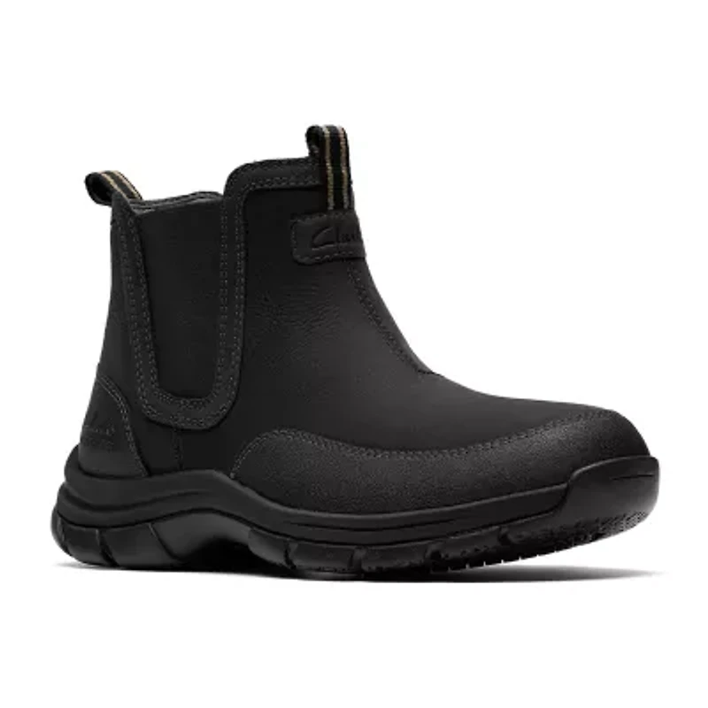 Clarks Mens Walpath Easy Flat Heel Chelsea Boots