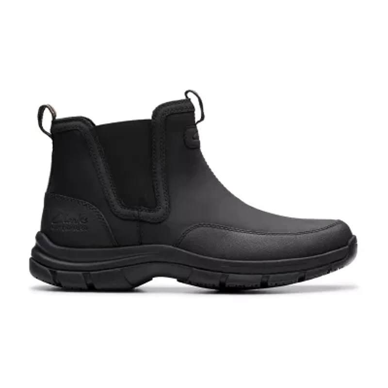 Clarks Mens Walpath Easy Flat Heel Chelsea Boots