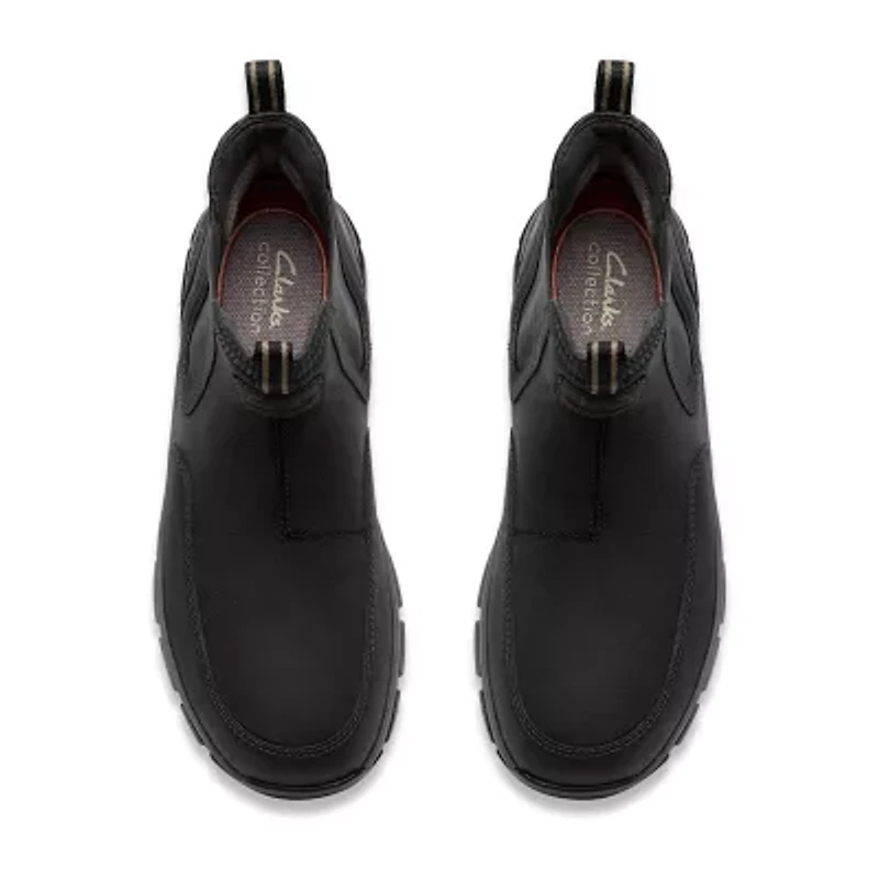 Clarks Mens Walpath Easy Flat Heel Chelsea Boots