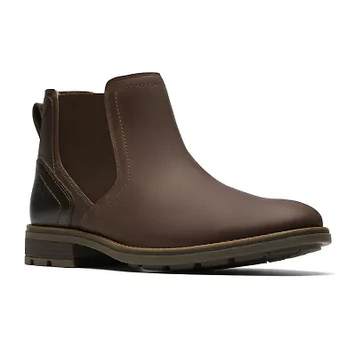 Clarks Mens Emmet Easy Flat Heel Chelsea Boots