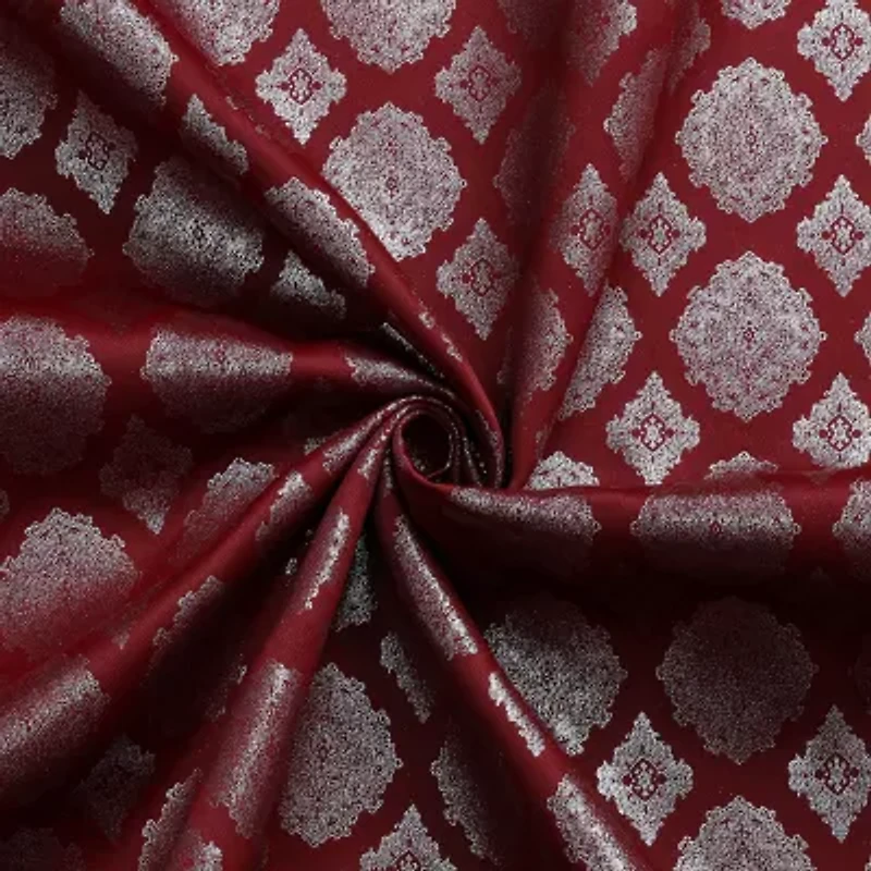 Tobias Metallic Grommet Top Blackout Single Curtain Panel