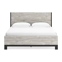 Signature Design by Ashley Vessalli Panel Bed Light Gray