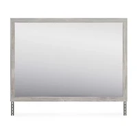 Signature Design by Ashley Vessalli 42" Bedroom Dresser Mirror in Light Gray