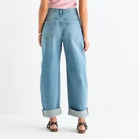 a.n.a Womens High Rise Barrel Jean